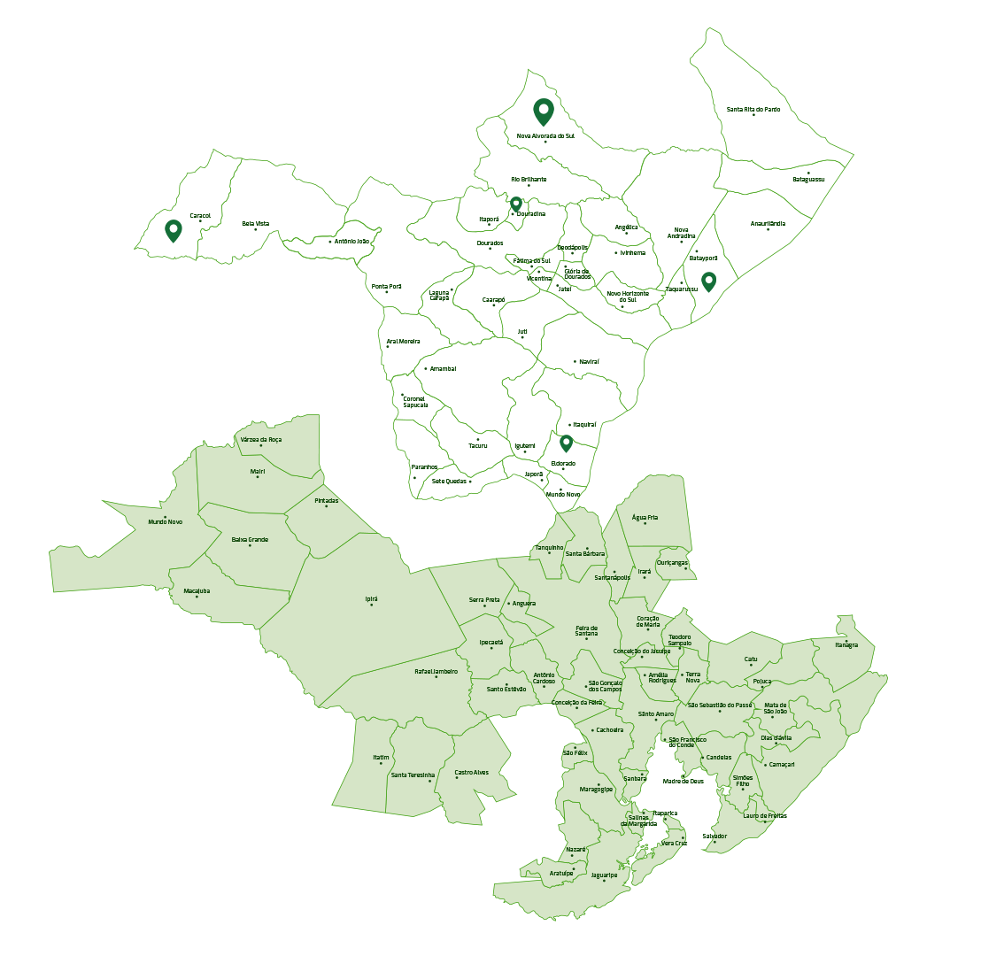 Mapa de Agências